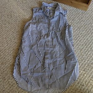 J. Crew Striped Sleeveless Blouse